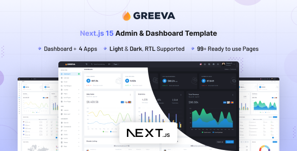 Greeva - Next Js Admin & Dashboard Template - Admin Templates Site Templates