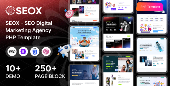 SEOX - SEO & Digital Marketing Agency PHP Template - Hosting Technology