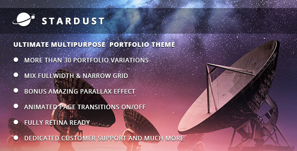 Stardust - Multi-Purpose Portfolio WordPress Theme - Portfolio Creative