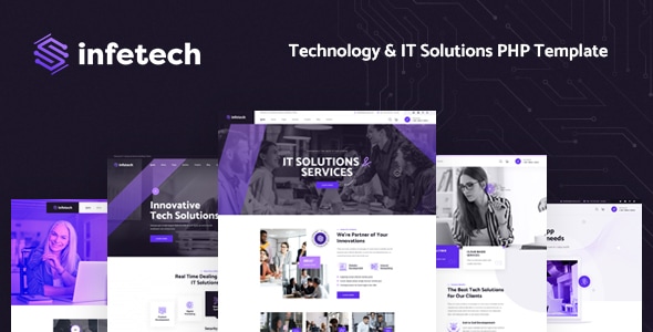 Infetech - Technology & IT Solutions PHP Template - Technology Site Templates