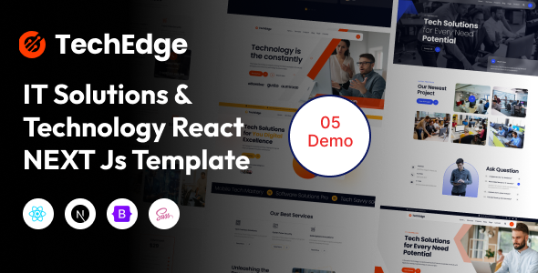 TechEdge - IT Solutions & Technology React Next Js Template - Technology Site Templates