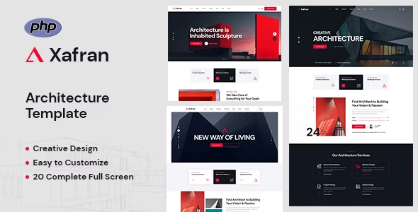 Xafran - Architecture PHP Template - Business Corporate