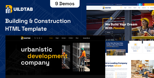 BuildTab - Construction HTML Template - Business Corporate
