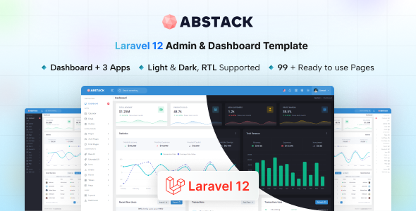 Abstack - Laravel 12 Admin & Dashboard Template - Admin Templates Site Templates