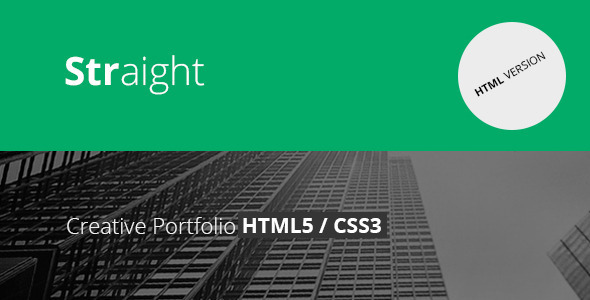 Straight - Creative Flat HTML Template - Portfolio Creative