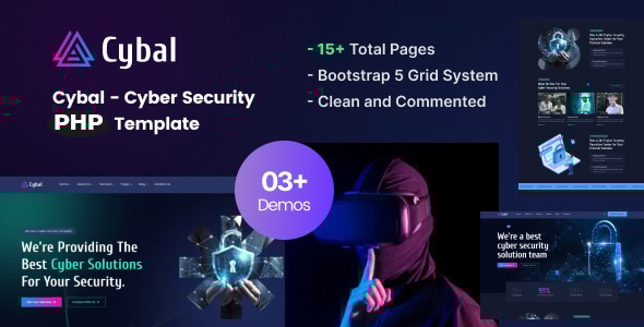 Cybal - Cyber Security PHP Template - Technology Site Templates