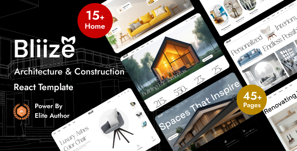 Bliize | Architecture Construction React Template - Business Corporate