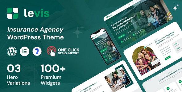 Levis - Insurance Company WordPress Theme - Business Corporate