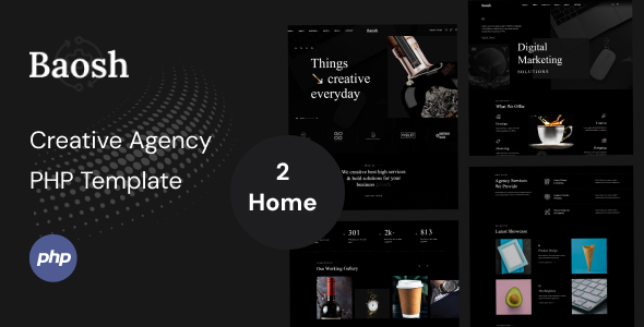 Baosh - Digital Agency PHP Template - Business Corporate