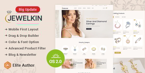Jewelkin - Premium Jewellery Store Shopify 2.0 Responsive Theme - Fashion Shopify