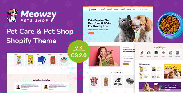 Meowzy - Pets Food and Accessories Store Shopify 2.0 Responsive Theme - Miscellaneous Shopify