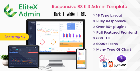 EliteX Admin - Bootstrap Admin Dashboard Template & User Interface - Admin Templates Site Templates