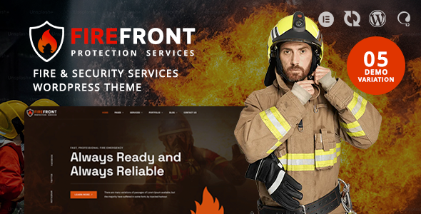 Firefront - Fire & Security Services WordPress Theme - Nonprofit WordPress