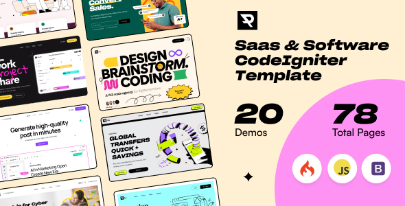 Piku - Creative Saas & Software CodeIgniter Template - Software Technology