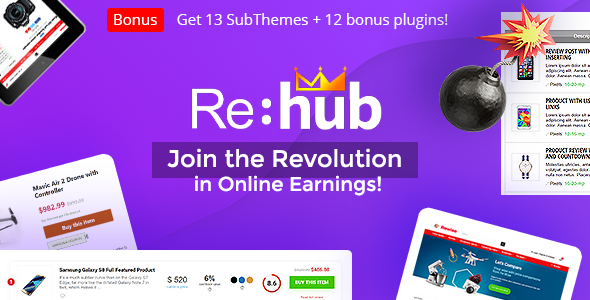 REHub - Price Comparison, Multi Vendor Marketplace Wordpress Theme - Blog / Magazine WordPress