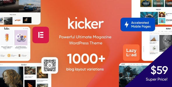 Kicker - Blog Magazine Theme - Blog / Magazine WordPress