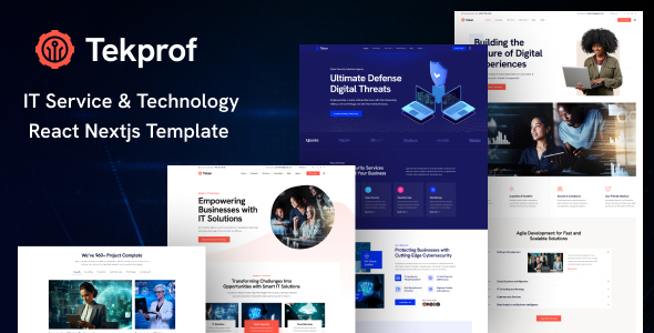 Tekprof - IT Solution & Technology React NextJs Template - Technology Site Templates