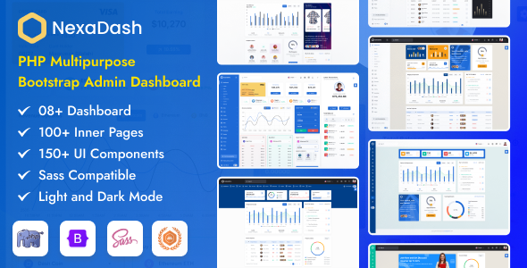 NexaDash - Multipurpose PHP Admin Dashboard Template - Admin Templates Site Templates