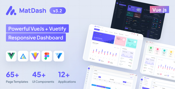 MatDash - Vue.js Admin Dashboard Template - Admin Templates Site Templates