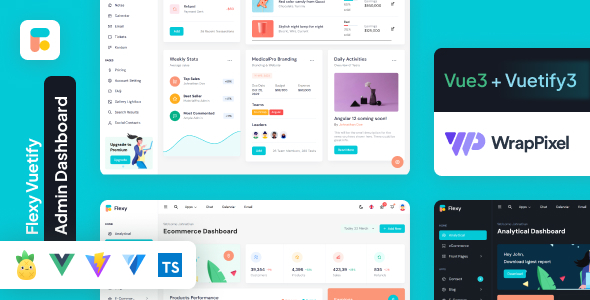 Flexy Vuetify Vue3 Dashboard - Site Templates