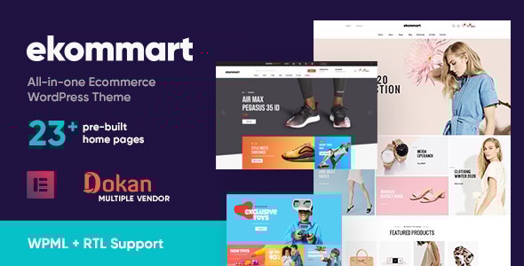 ekommart - All-in-one eCommerce WordPress Theme - WooCommerce eCommerce