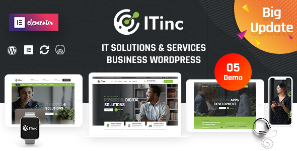 ITInc - Technology & IT Solutions WordPress Theme - Business Corporate