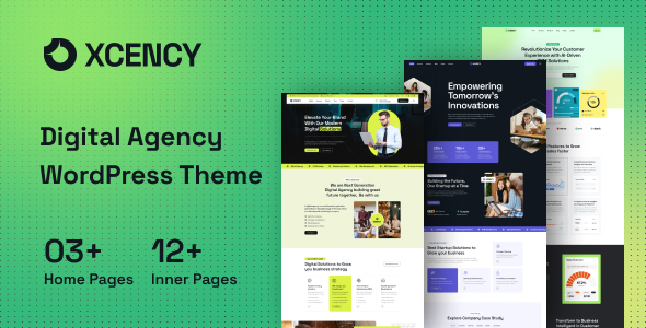 Xcency - Digital Agency WordPress Theme - Business Corporate