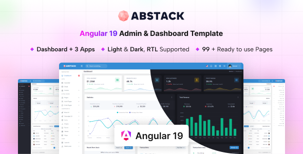 Abstack - Angular Admin & Dashboard Template - Admin Templates Site Templates