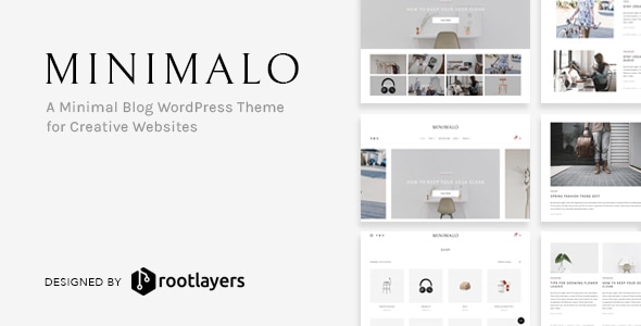 Minimalo - A Minimal Blog WordPress Theme for Creative Websites - Personal Blog / Magazine