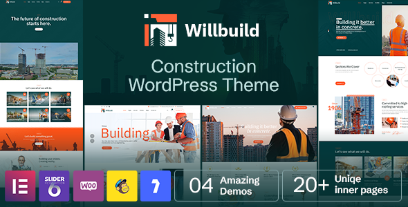 Willbuild - Construction WordPress Theme - Business Corporate