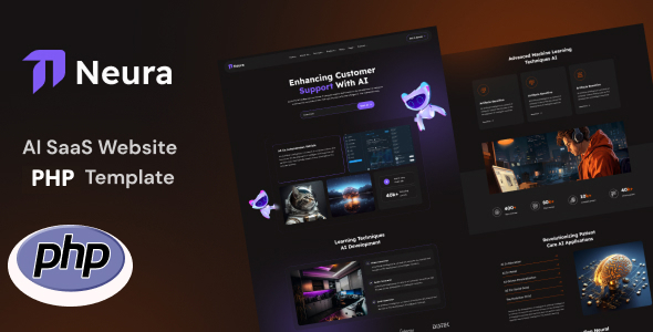 Neura - AI SaaS Website PHP Template - Site Templates