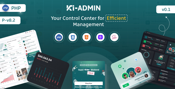 Ki-admin PHP Admin Dashboard Template - Admin Templates Site Templates