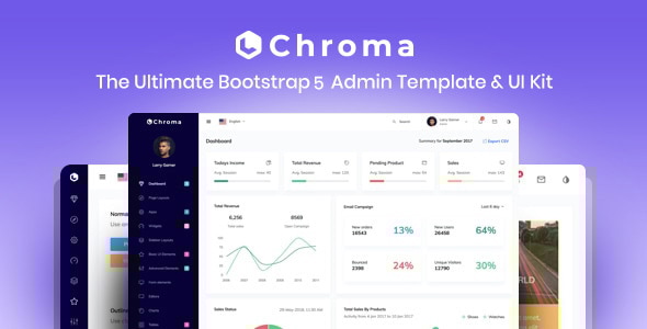 Chroma Bootstrap 5 Admin Template - Admin Templates Site Templates