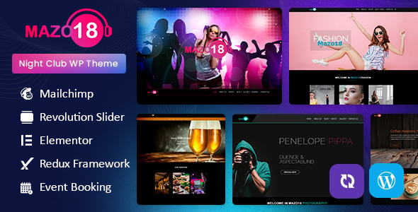 Night Club WordPress Theme - Nightlife Entertainment