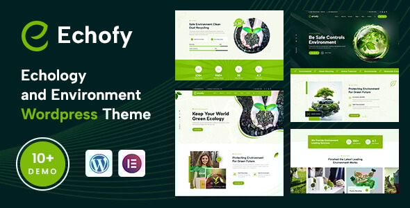 Echofy - Environment, Ecology & Solar Renewable Energy WordPress Theme - Environmental Nonprofit