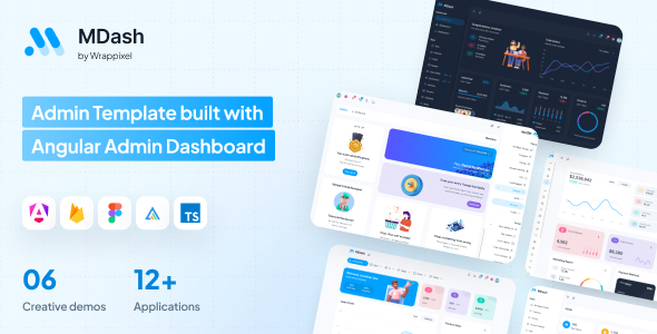 MDash Angular Dashboard Template - Admin Templates Site Templates