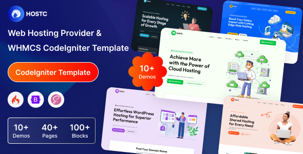 Hostc - Web Hosting Provider & WHMCS CodeIgniter Template - Hosting Technology
