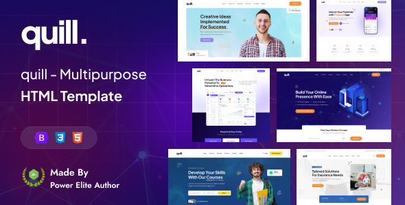 Quill - Multipurpose HTML Template - Creative Site Templates