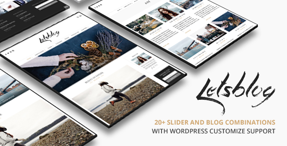 Lets Blog WordPress - Personal Blog / Magazine