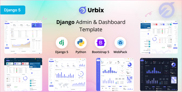 Urbix - Django Admin & Dashboard Template - Admin Templates Site Templates