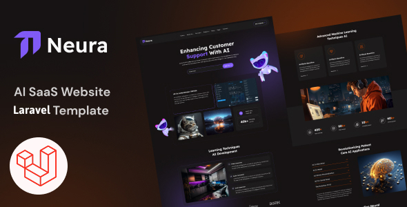 Neura - AI SaaS Website Laravel 11 Template - Site Templates