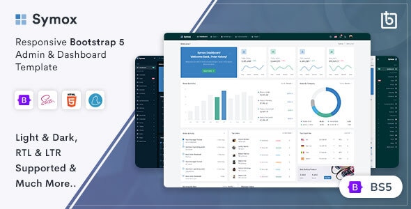 Symox - Admin & Dashboard Template - Admin Templates Site Templates