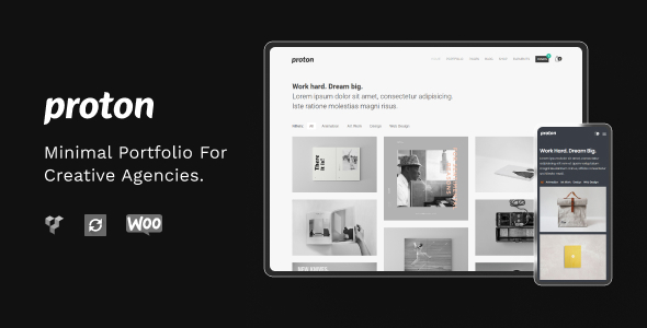 Proton - Minimal WordPress Portfolio Theme - Portfolio Creative