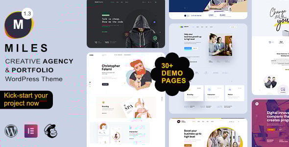 Miles - Creative Portfolio & Agency WordPress Theme - Creative WordPress