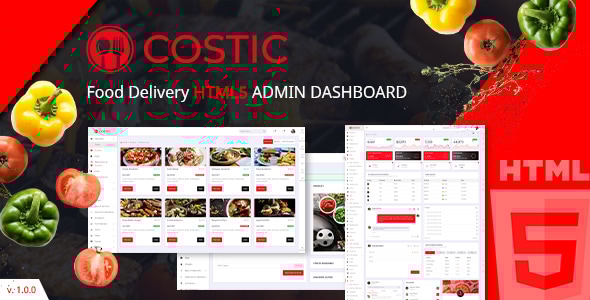 Costic | Food Dashboard HTML5 Template - Food Retail