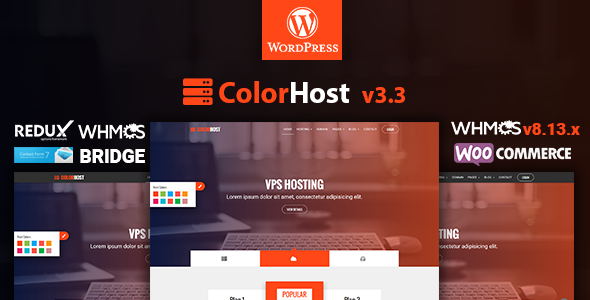 ColorHost | Responsive Web Hosting and WHMCS WordPress Theme - Hosting Technology