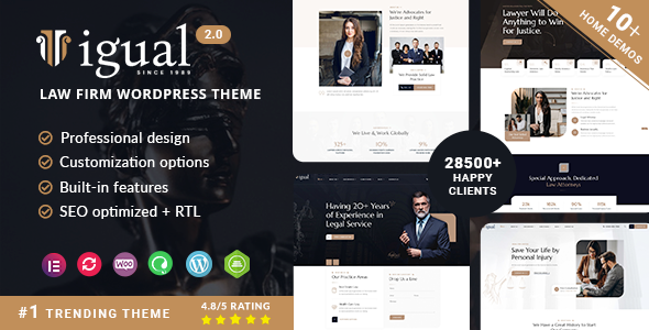 Igual - Law Firm WordPress Theme for Attorneys - Business Corporate
