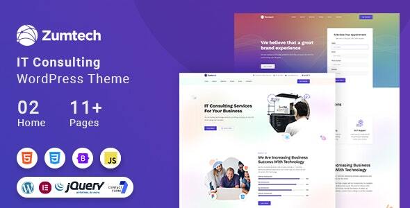 Zumtech IT Solutions & Technology WordPress Theme - Technology WordPress
