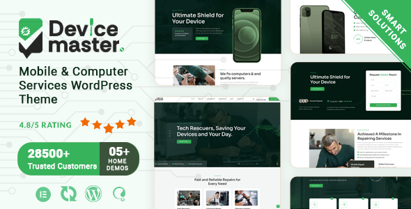 Devicemaster - Mobile & Computer Repair Services WordPress Theme - Business Corporate