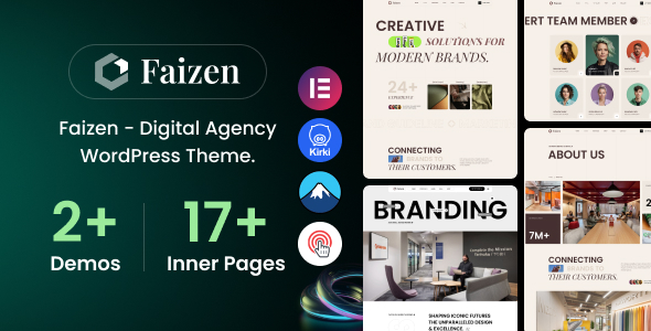 Faizen – Digital Agency WordPress Theme - Business Corporate